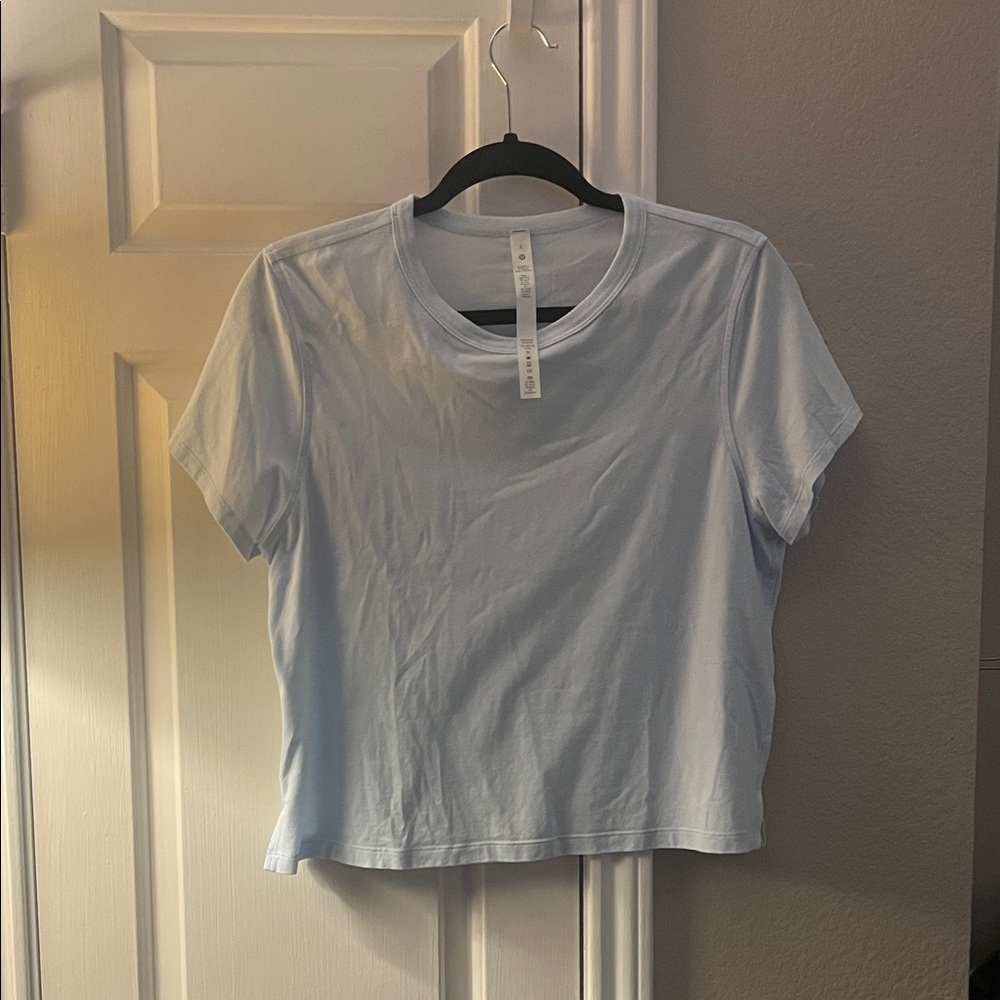 Lululemon Classic-Fit Cotton-Blend Powder Blue T-Shirt